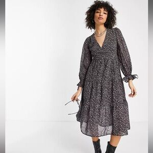 ASOS Violet Romance Floral Dress Size UK 14/ US 10